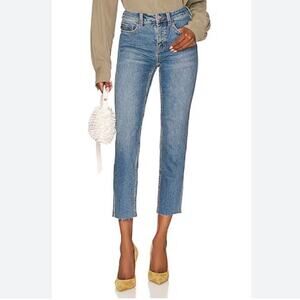 Free People We The Dress Curvy High Rise Vintage in Dark Indigo Blue Jeans